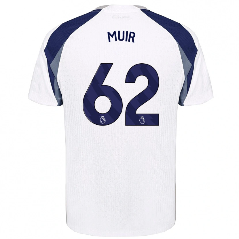 Danxen Hombre Camiseta Marqes Muir #62 Blanco Marino 1ª Equipación 2025/26 La Camisa