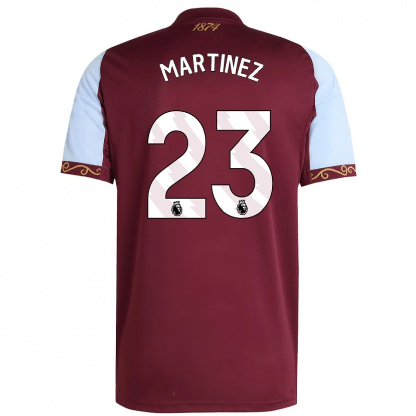 Danxen Hombre Camiseta Emiliano Martínez #23 Borgoña Celeste 1ª Equipación 2025/26 La Camisa