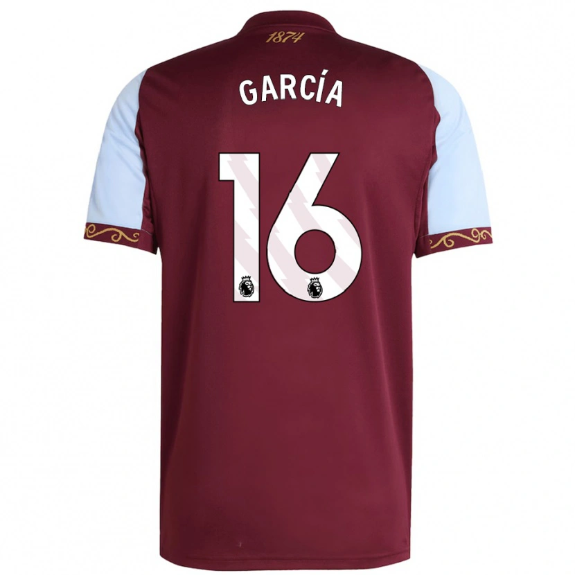 Danxen Hombre Camiseta Andrés García #16 Borgoña Celeste 1ª Equipación 2025/26 La Camisa