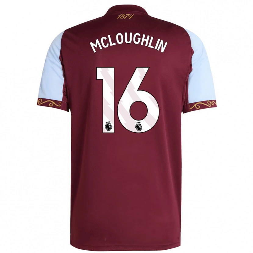 Danxen Hombre Camiseta Olivia Mcloughlin #16 Borgoña Celeste 1ª Equipación 2025/26 La Camisa