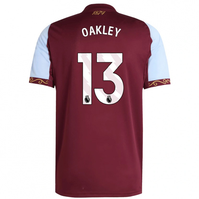 Danxen Hombre Camiseta Rhys Oakley #13 Borgoña Celeste 1ª Equipación 2025/26 La Camisa