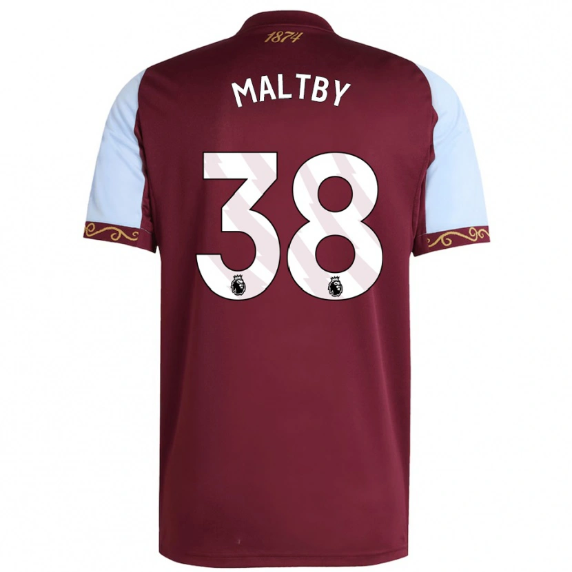 Danxen Hombre Camiseta Rachel Maltby #38 Borgoña Celeste 1ª Equipación 2025/26 La Camisa