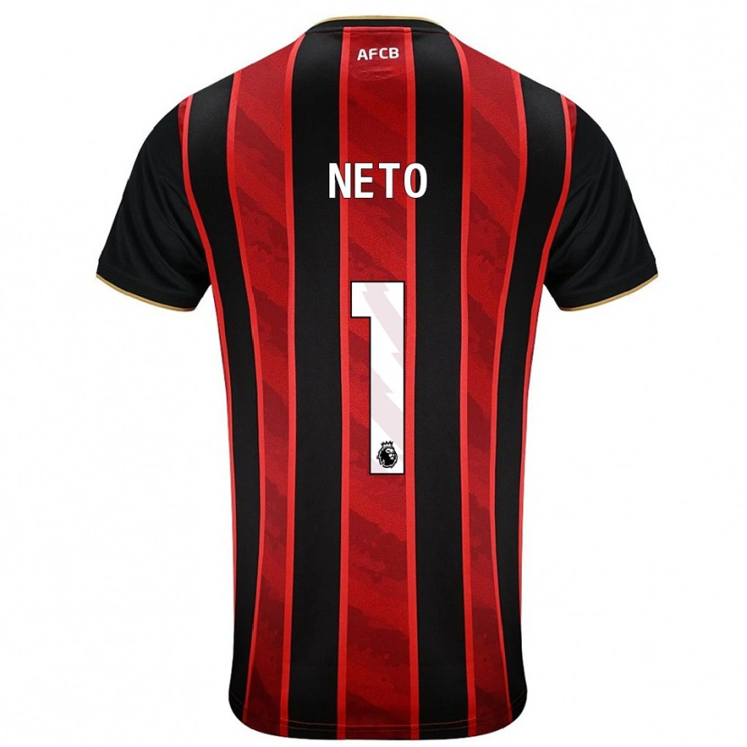 Danxen Hombre Camiseta Neto #1 Rojo Negro 1ª Equipación 2025/26 La Camisa