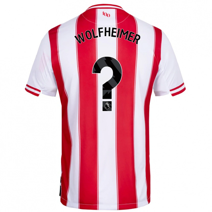 Danxen Hombre Camiseta Connor Wolfheimer #0 Rojo Blanco 1ª Equipación 2025/26 La Camisa