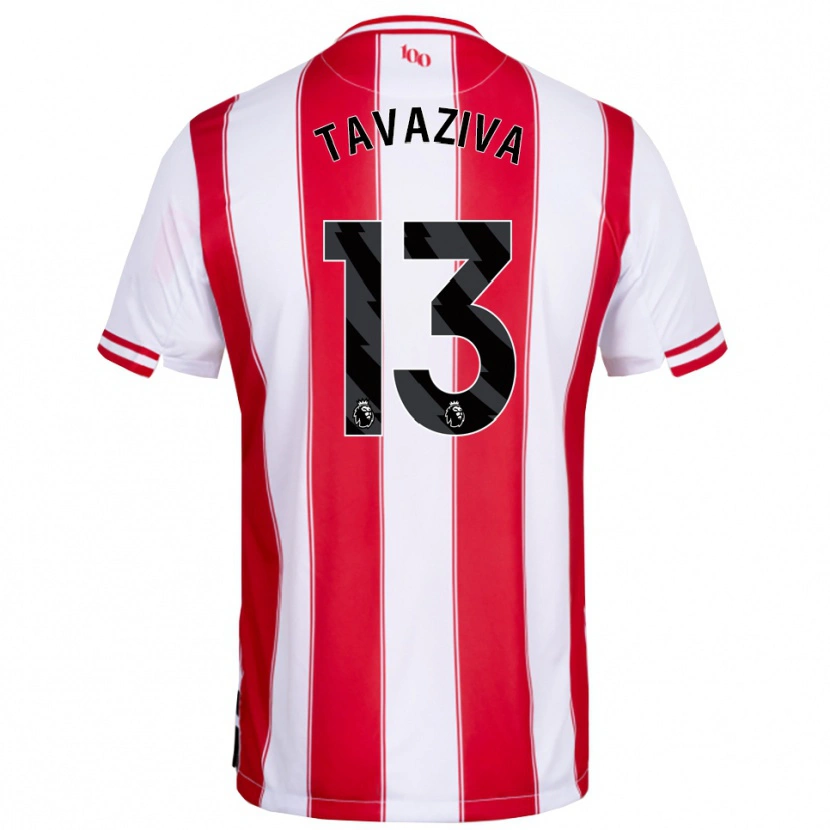 Danxen Hombre Camiseta Marley Tavaziva #13 Rojo Blanco 1ª Equipación 2025/26 La Camisa