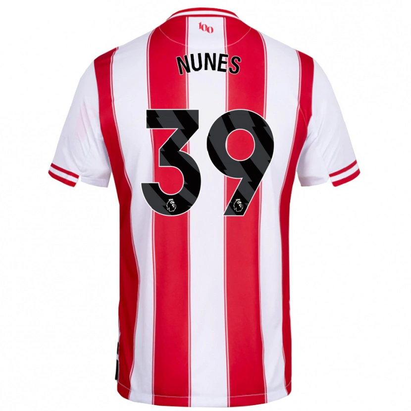 Danxen Hombre Camiseta Gustavo Nunes #39 Rojo Blanco 1ª Equipación 2025/26 La Camisa