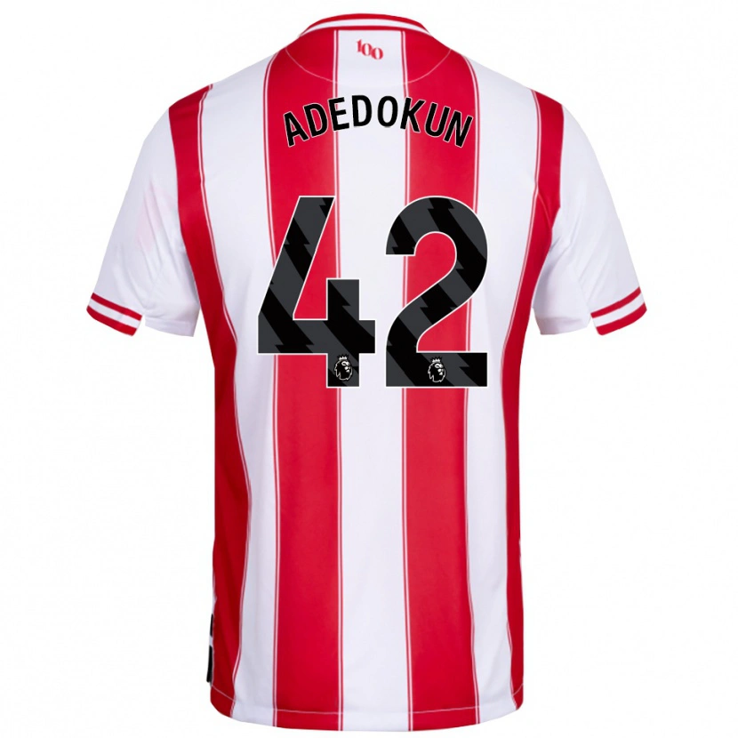 Danxen Hombre Camiseta Val Adedokun #42 Rojo Blanco 1ª Equipación 2025/26 La Camisa