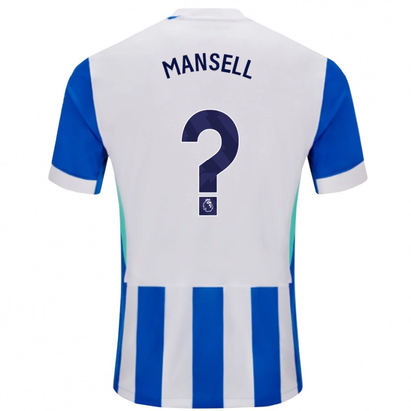 Danxen Hombre Camiseta Alfie Mansell #0 Azul Blanco 1ª Equipación 2025/26 La Camisa