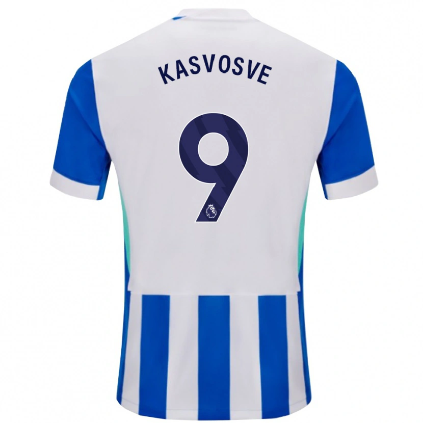 Danxen Hombre Camiseta Henry Kasvosve #9 Azul Blanco 1ª Equipación 2025/26 La Camisa