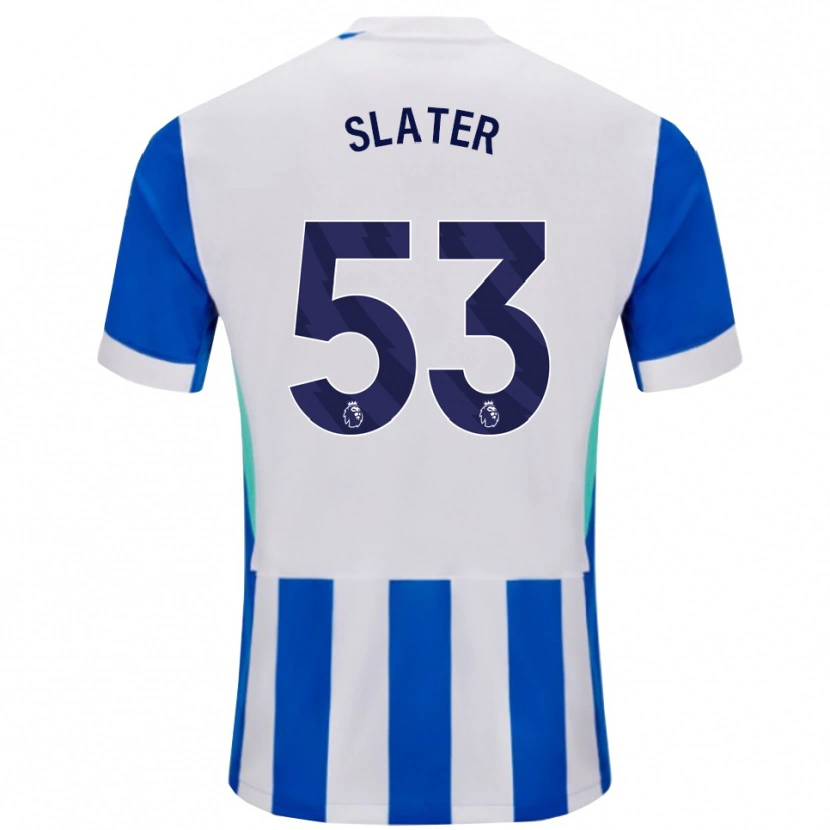 Danxen Hombre Camiseta Jacob Slater #53 Azul Blanco 1ª Equipación 2025/26 La Camisa