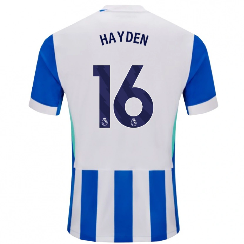 Danxen Hombre Camiseta Matthew Hayden #16 Azul Blanco 1ª Equipación 2025/26 La Camisa