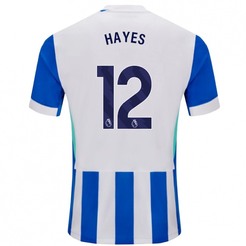 Danxen Hombre Camiseta Caitlin Hayes #12 Azul Blanco 1ª Equipación 2025/26 La Camisa