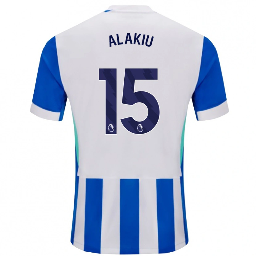 Danxen Hombre Camiseta Isaiah Alakiu #15 Azul Blanco 1ª Equipación 2025/26 La Camisa