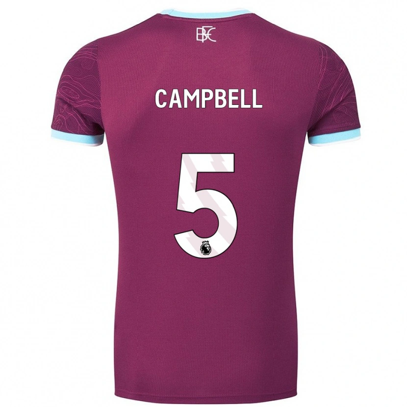 Danxen Hombre Camiseta Murray Campbell #5 Borgoña Celeste 1ª Equipación 2025/26 La Camisa