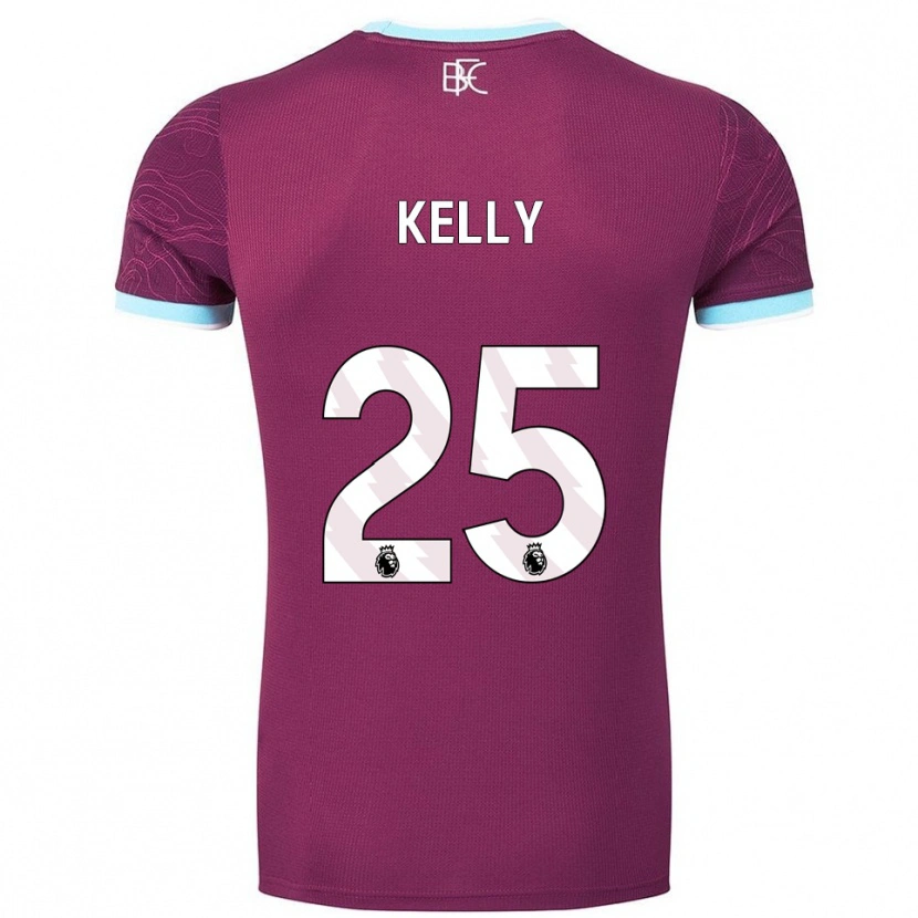 Danxen Hombre Camiseta Aimee Kelly #25 Borgoña Celeste 1ª Equipación 2025/26 La Camisa