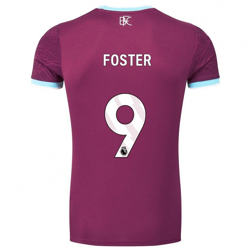 Danxen Hombre Camiseta Lyle Foster #9 Borgoña Celeste 1ª Equipación 2025/26 La Camisa