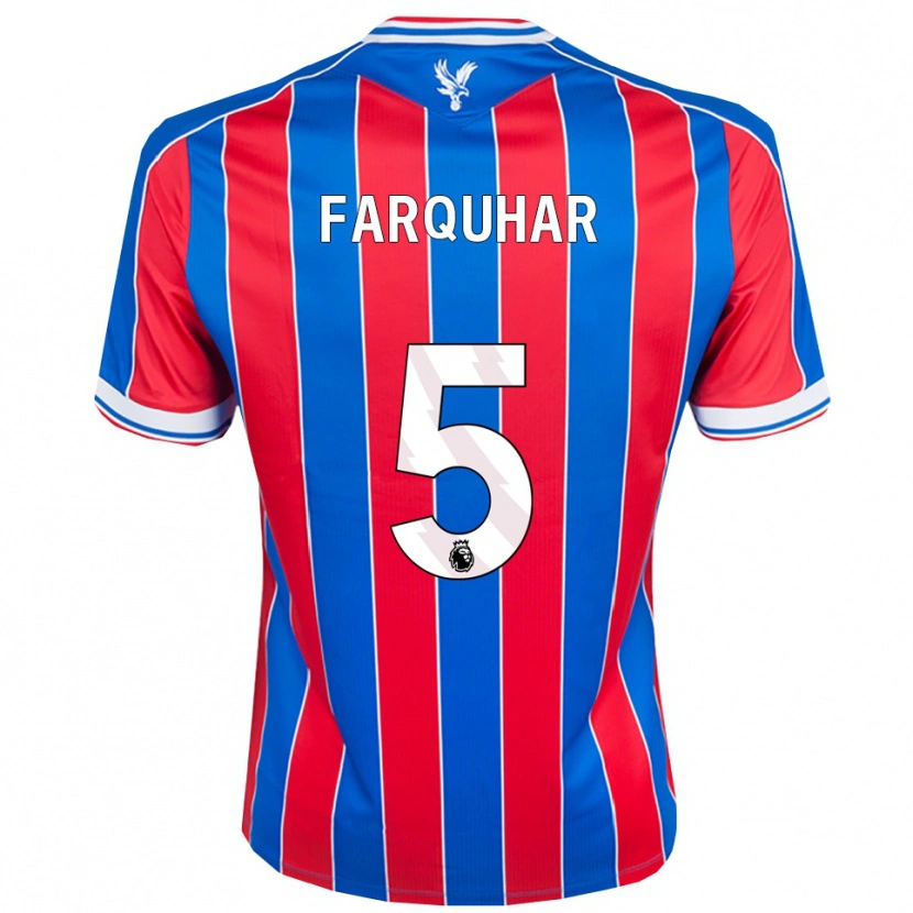 Danxen Hombre Camiseta Craig Farquhar #5 Azul Rojo Blanco 1ª Equipación 2025/26 La Camisa