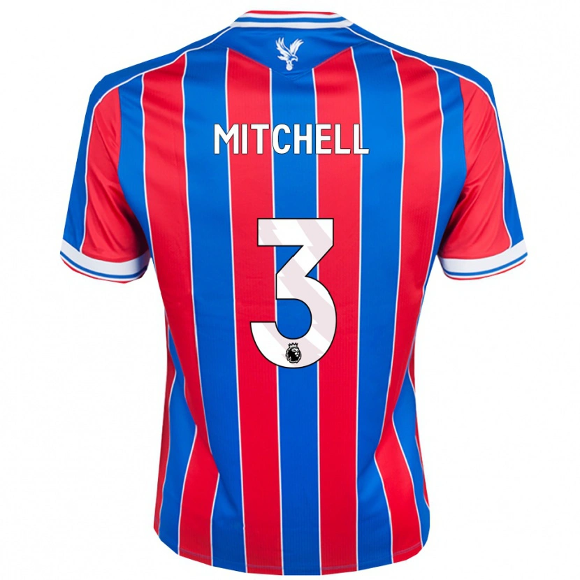 Danxen Hombre Camiseta Tyrick Mitchell #3 Azul Rojo Blanco 1ª Equipación 2025/26 La Camisa