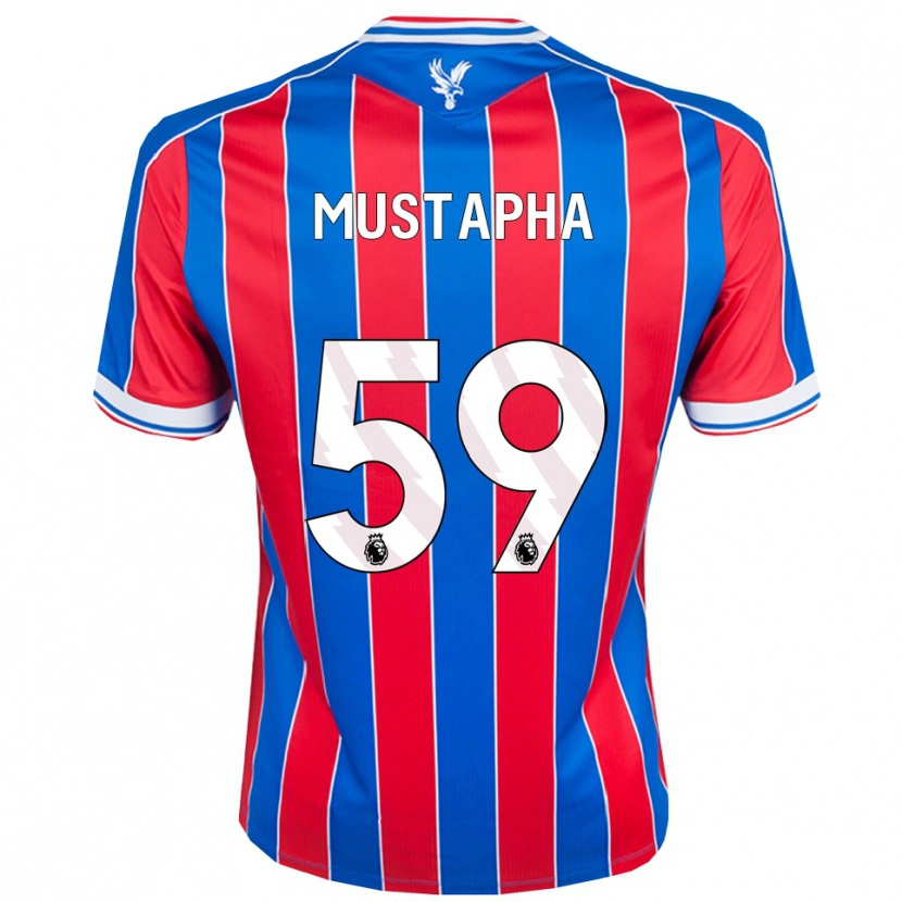 Danxen Hombre Camiseta Hindolo Mustapha #59 Azul Rojo Blanco 1ª Equipación 2025/26 La Camisa