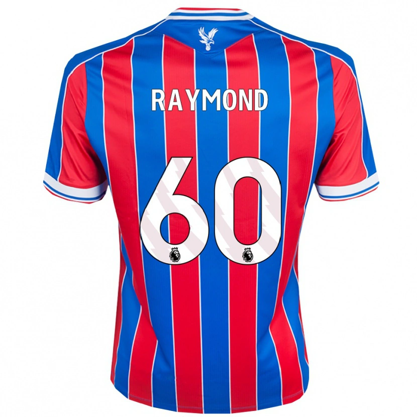 Danxen Hombre Camiseta Jadan Raymond #60 Azul Rojo Blanco 1ª Equipación 2025/26 La Camisa