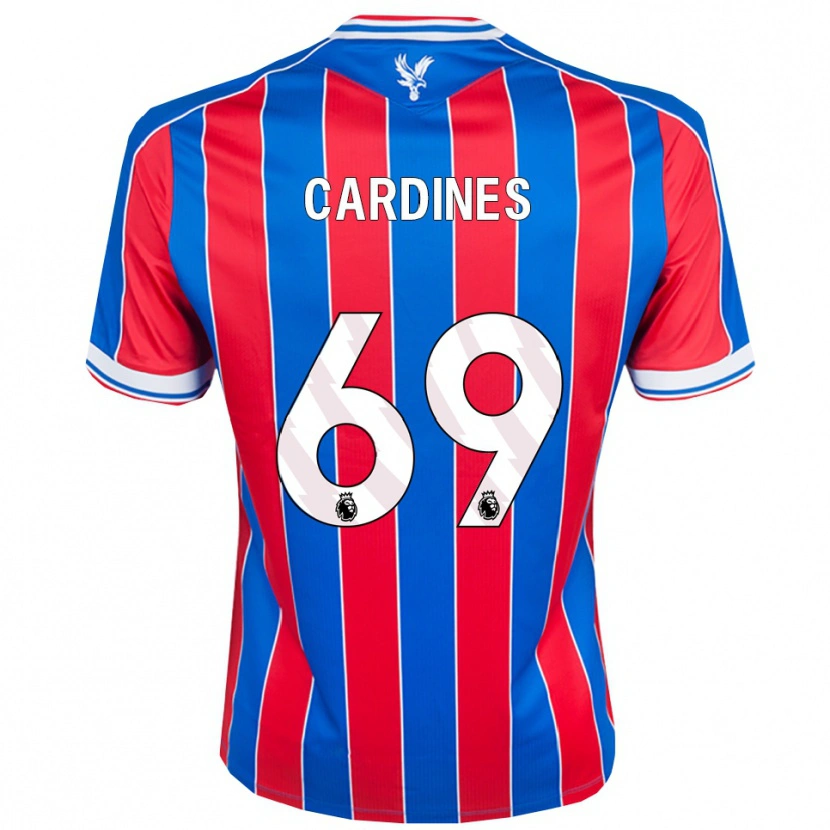 Danxen Hombre Camiseta Rio Cardines #69 Azul Rojo Blanco 1ª Equipación 2025/26 La Camisa