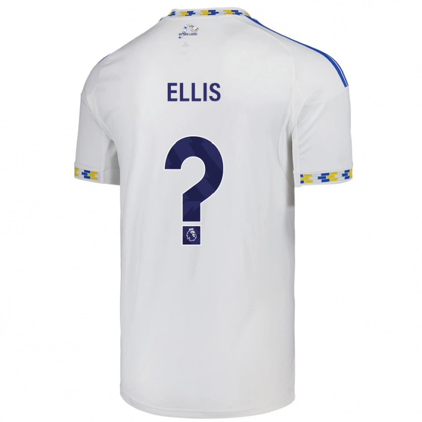 Danxen Hombre Camiseta Macy Ellis #0 Blanco Azul 1ª Equipación 2025/26 La Camisa