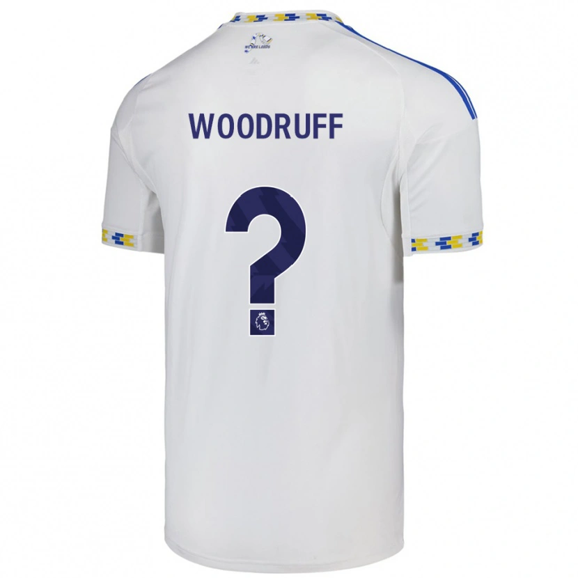 Danxen Hombre Camiseta Amy Woodruff #0 Blanco Azul 1ª Equipación 2025/26 La Camisa