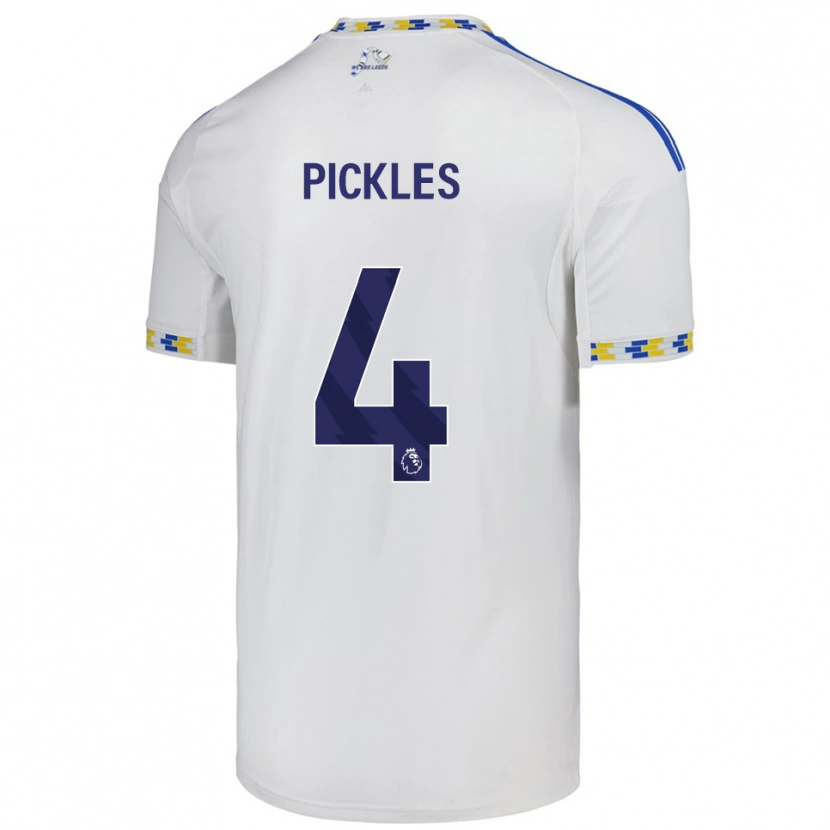 Danxen Hombre Camiseta Ollie Pickles #4 Blanco Azul 1ª Equipación 2025/26 La Camisa