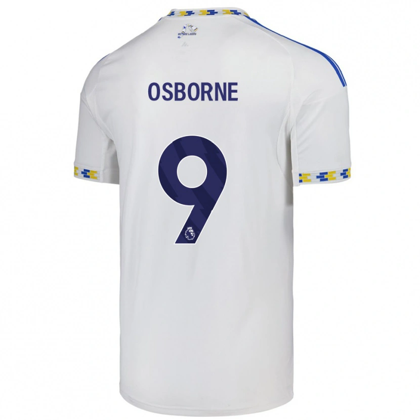 Danxen Hombre Camiseta Jemimah Osborne #9 Blanco Azul 1ª Equipación 2025/26 La Camisa