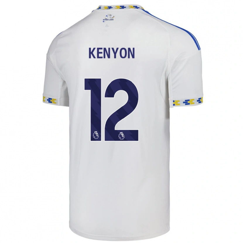Danxen Hombre Camiseta George Kenyon #12 Blanco Azul 1ª Equipación 2025/26 La Camisa