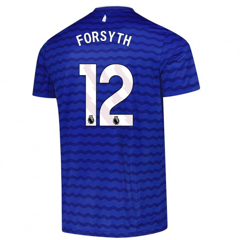 Danxen Hombre Camiseta Luke Forsyth #12 Azul Marino 1ª Equipación 2025/26 La Camisa