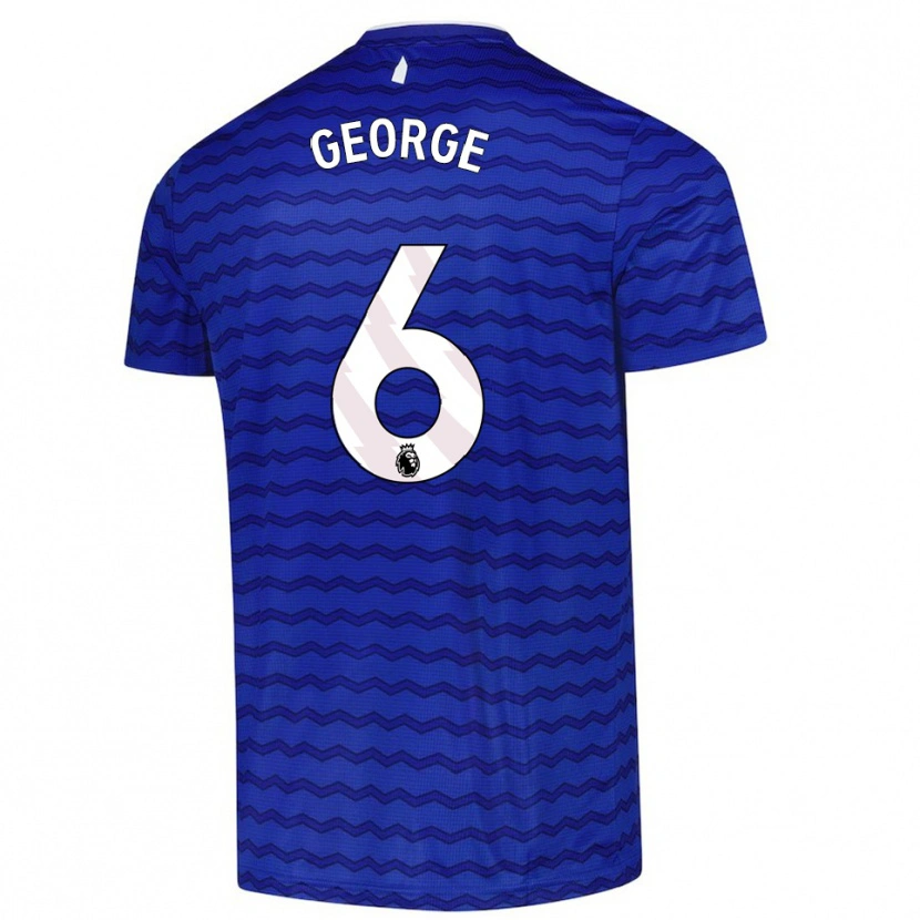 Danxen Hombre Camiseta Gabrielle George #6 Azul Marino 1ª Equipación 2025/26 La Camisa