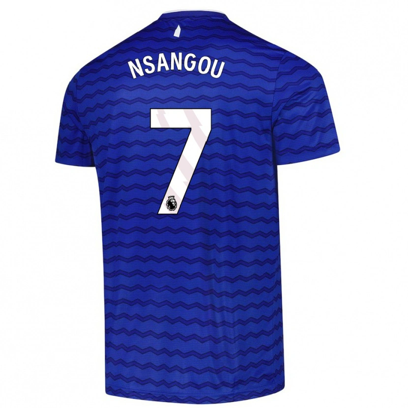 Danxen Hombre Camiseta Jonathan Nsangou #7 Azul Marino 1ª Equipación 2025/26 La Camisa