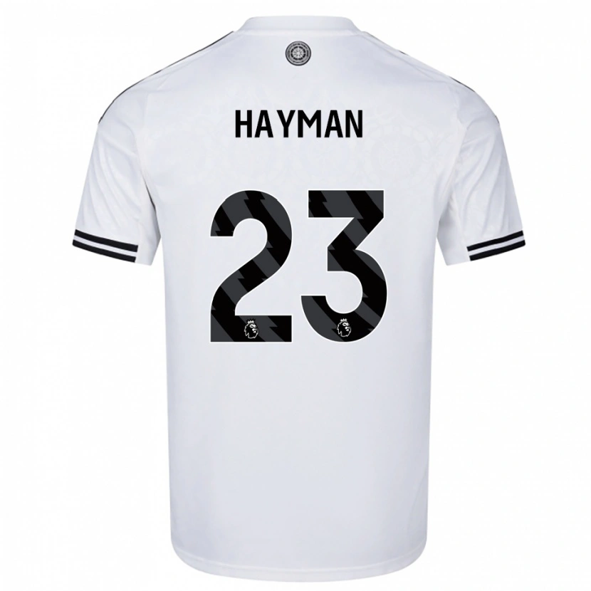 Danxen Hombre Camiseta Alex Hayman #23 Blanco Negro 1ª Equipación 2025/26 La Camisa