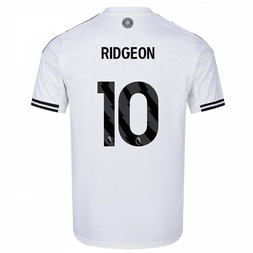 Danxen Hombre Camiseta Seth Ridgeon #10 Blanco Negro 1ª Equipación 2025/26 La Camisa