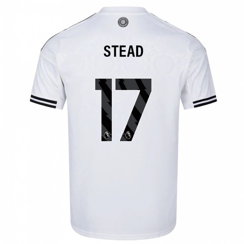 Danxen Hombre Camiseta Kayleigh Stead #17 Blanco Negro 1ª Equipación 2025/26 La Camisa