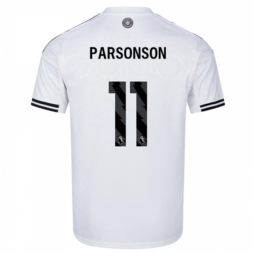 Danxen Hombre Camiseta Madi Parsonson #11 Blanco Negro 1ª Equipación 2025/26 La Camisa