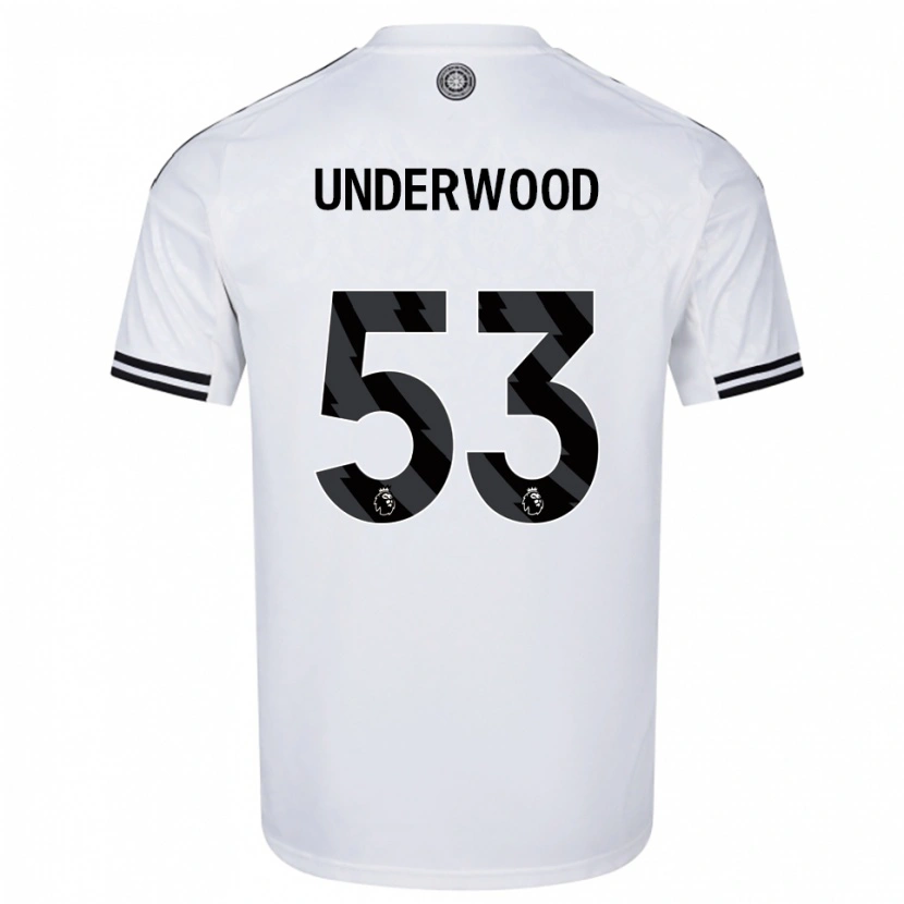 Danxen Hombre Camiseta Marco Underwood #53 Blanco Negro 1ª Equipación 2025/26 La Camisa
