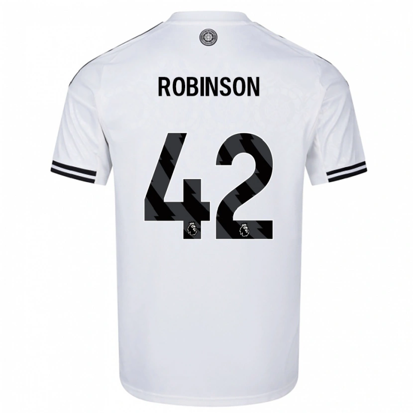 Danxen Hombre Camiseta Charlie Robinson #42 Blanco Negro 1ª Equipación 2025/26 La Camisa