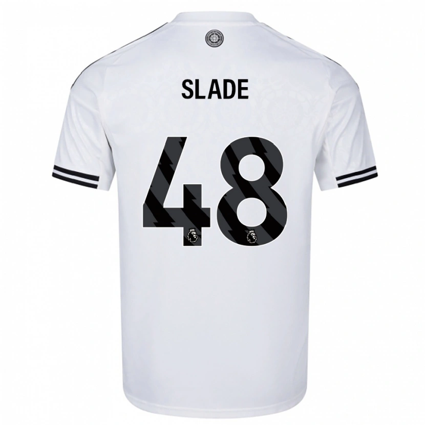 Danxen Hombre Camiseta Bradley Slade #48 Blanco Negro 1ª Equipación 2025/26 La Camisa