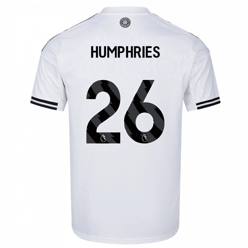 Danxen Hombre Camiseta Marni Humphries #26 Blanco Negro 1ª Equipación 2025/26 La Camisa