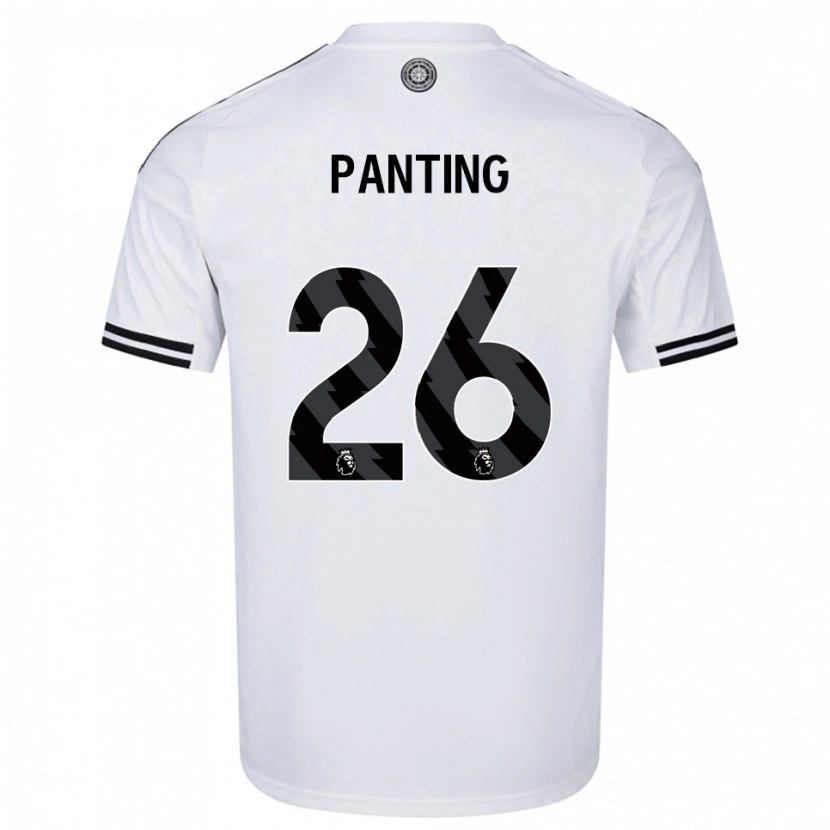 Danxen Hombre Camiseta Rachel Panting #26 Blanco Negro 1ª Equipación 2025/26 La Camisa