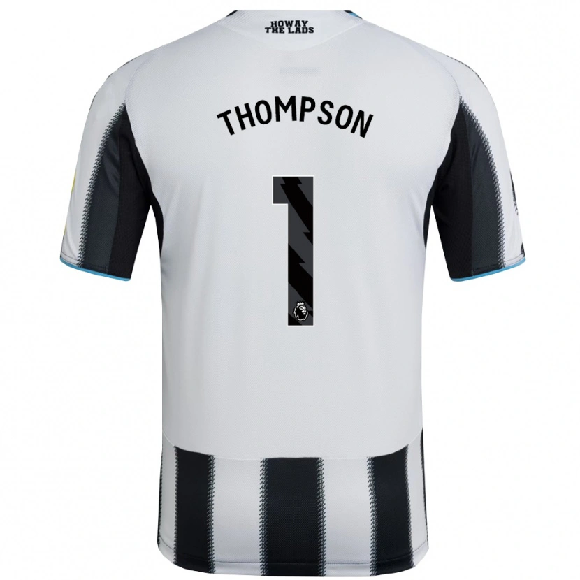 Danxen Hombre Camiseta Max Thompson #1 Negro Blanco 1ª Equipación 2025/26 La Camisa