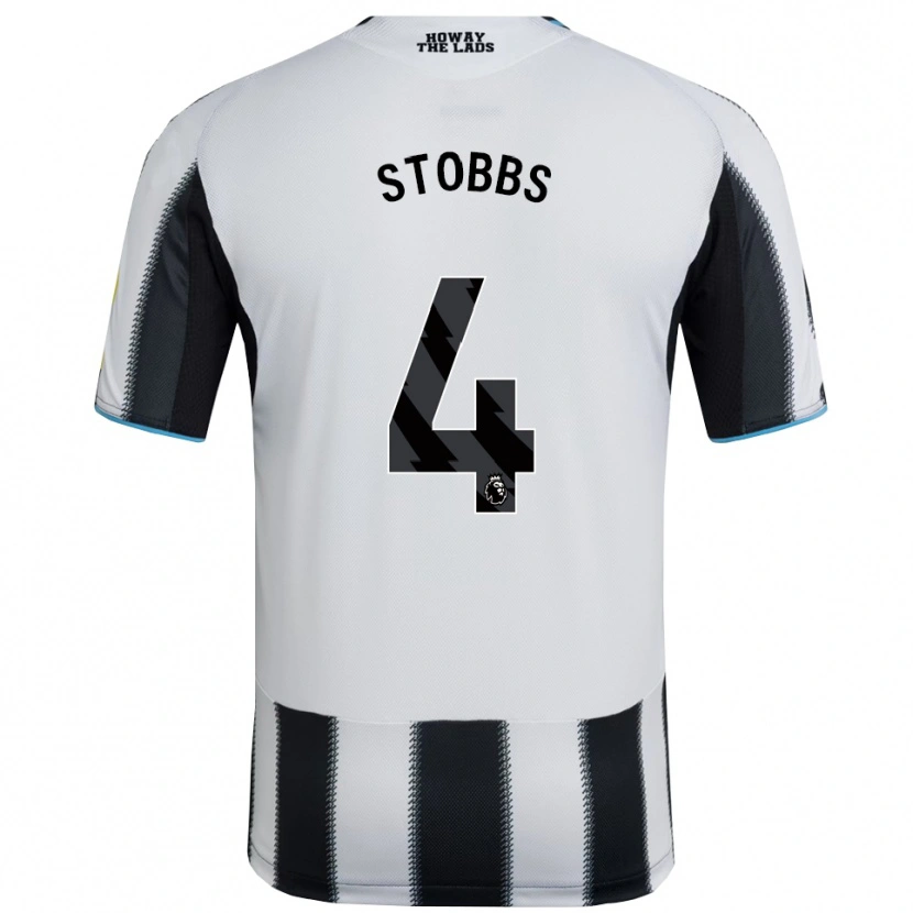 Danxen Hombre Camiseta Amber-Keegan Stobbs #4 Negro Blanco 1ª Equipación 2025/26 La Camisa