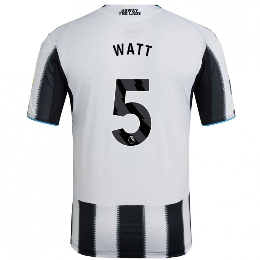 Danxen Hombre Camiseta Olivia Watt #5 Negro Blanco 1ª Equipación 2025/26 La Camisa