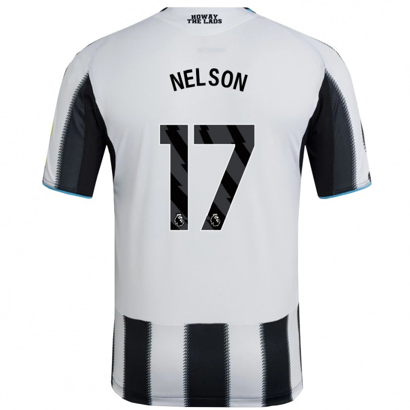 Danxen Hombre Camiseta Erin Nelson #17 Negro Blanco 1ª Equipación 2025/26 La Camisa