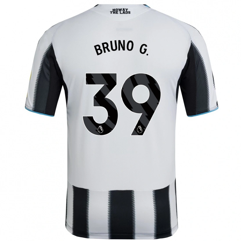 Danxen Hombre Camiseta Bruno Guimarães #39 Negro Blanco 1ª Equipación 2025/26 La Camisa
