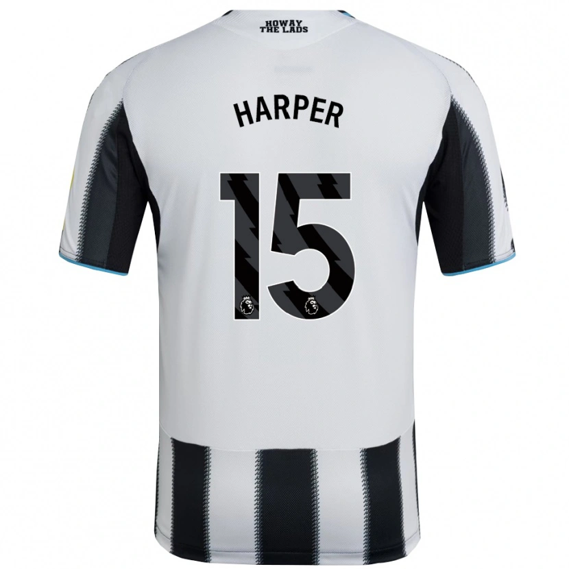 Danxen Hombre Camiseta Fraser Harper #15 Negro Blanco 1ª Equipación 2025/26 La Camisa