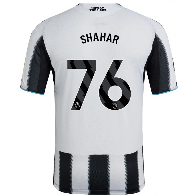 Danxen Hombre Camiseta Leo Shahar #76 Negro Blanco 1ª Equipación 2025/26 La Camisa