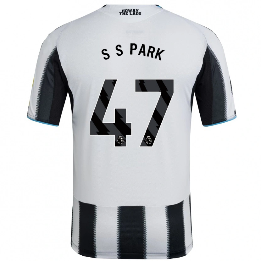 Danxen Hombre Camiseta Seung-Soo Park #47 Negro Blanco 1ª Equipación 2025/26 La Camisa